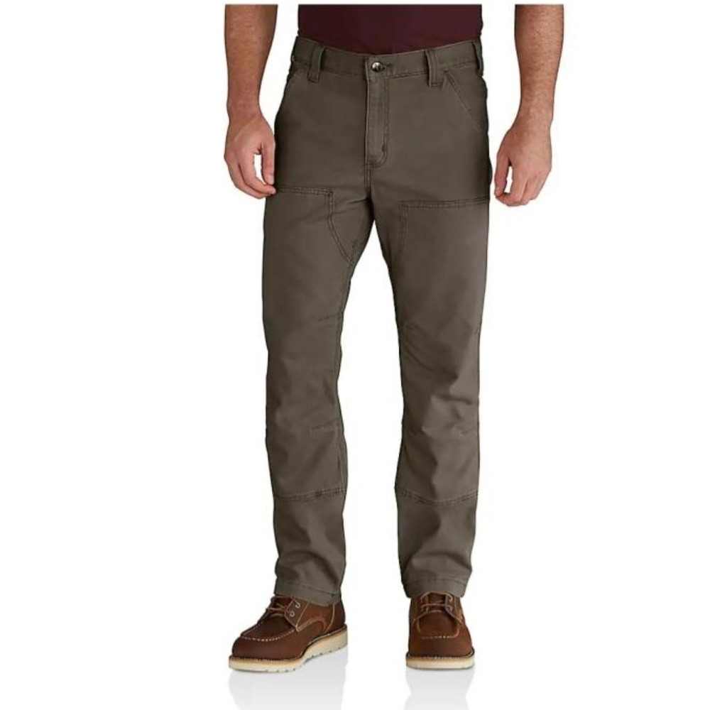 Carhartt Mens Gray/Green Rugged Flex ‎ Relaxed Fit Utility Pants, Size 36x32